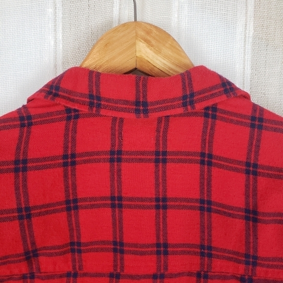 Hollister Plaid Flannel Red Size Extra Small - Picture 4 of 7